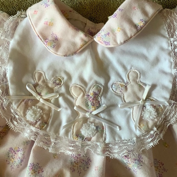 Vintage Baby Dress and Bib Set - Picture 3 of 5